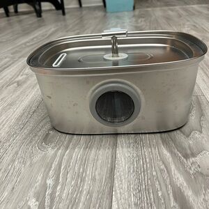 Stainless Steel Oval Ultrasonic Pet Fountain